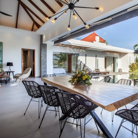 Gather for magical meals on the terrace or head to a local restaurant