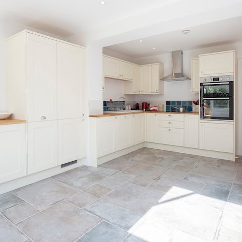 Cook up a feast in the super spacious kitchen