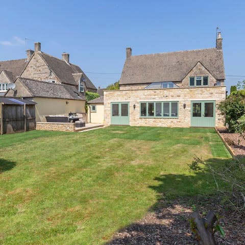 Allow children to run wild in the extensive garden