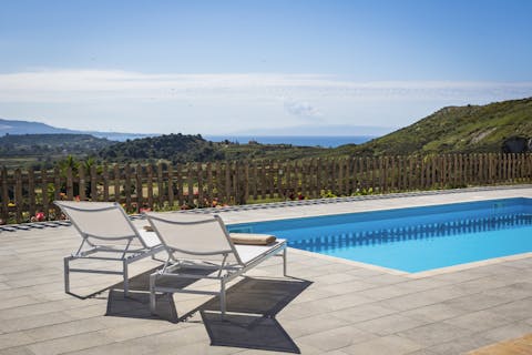 Soak up the sun and sea views from the private terrace