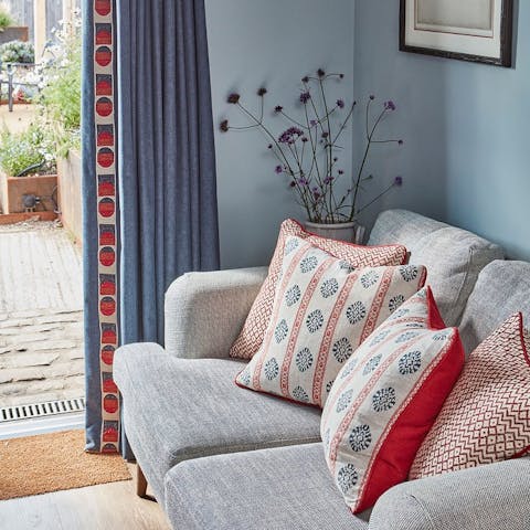 Open the French doors wide and savour morning coffees overlooking the sunny courtyard