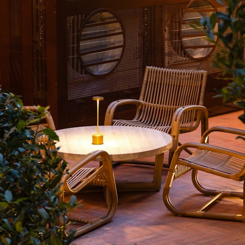 Enjoy a nightcap on the private terrace after a day of sightseeing