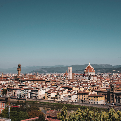Take a cab to Piazzale Michelangelo for the best view of the city