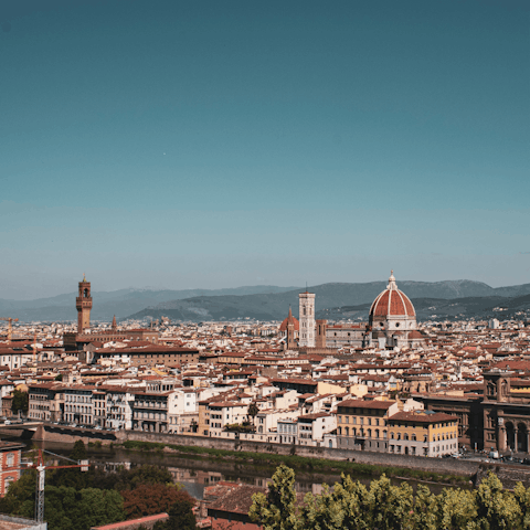 Take a cab to Piazzale Michelangelo for the best view of the city