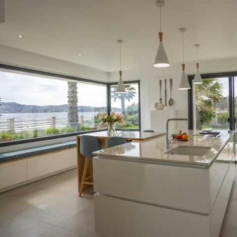 Cook up a French feast with the Mediterranean view in the background
