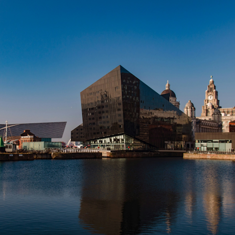 Visit Royal Albert Dock, ten-minutes away by car