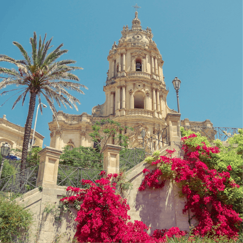 Take a drive to the Duomo die San Giorgieo in Modica