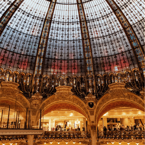 Shop at Galleries Lafayette – you're in a brilliantly central location