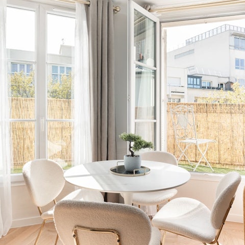 Start your day with coffees on the sunny balcony