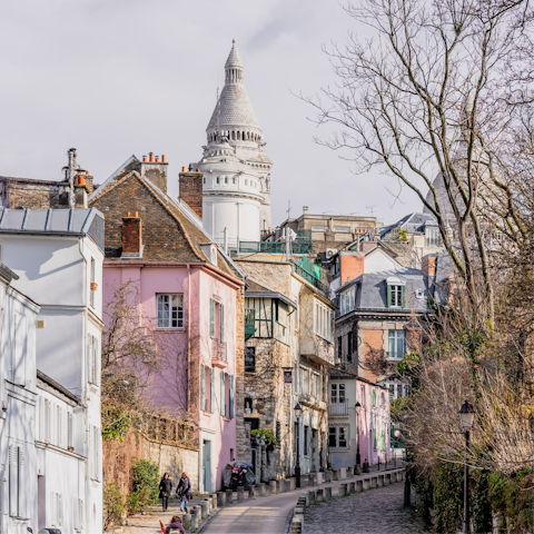 Explore the cobbled streets of nearby Montmartre
