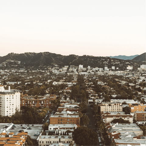 Stay just a five-minute drive away from West Hollywood