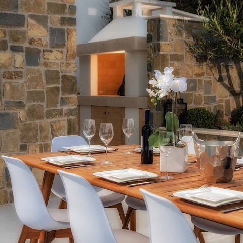 Enjoy an alfresco barbecue lunch on the terrace