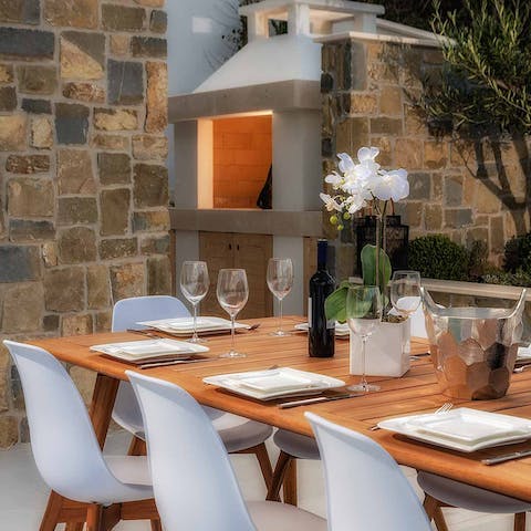 Enjoy an alfresco barbecue lunch on the terrace