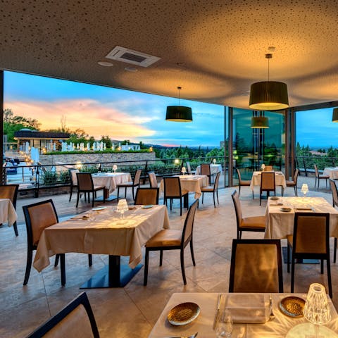 Enjoy the resort amenities, including three restaurants