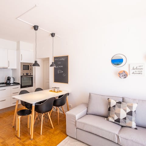 Serve up some Portuguese culinary delights at the dining area