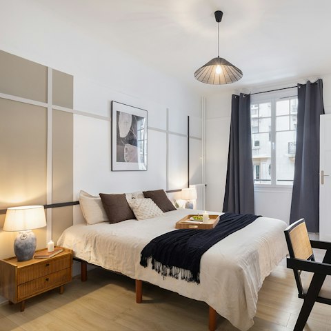 Sink into the sumptuous bed after a busy day of sightseeing
