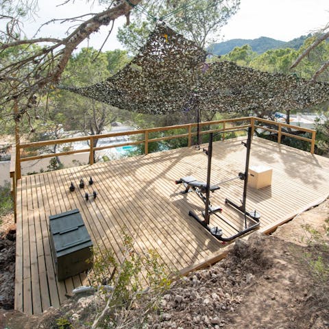 Re-energise with a workout in the outdoor gym