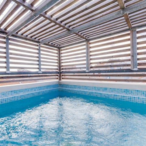 Cool off in the private rooftop pool