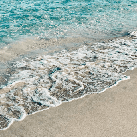 Drive just fifteen minutes to beautiful 6km-long white sands of Platja de Migjorn