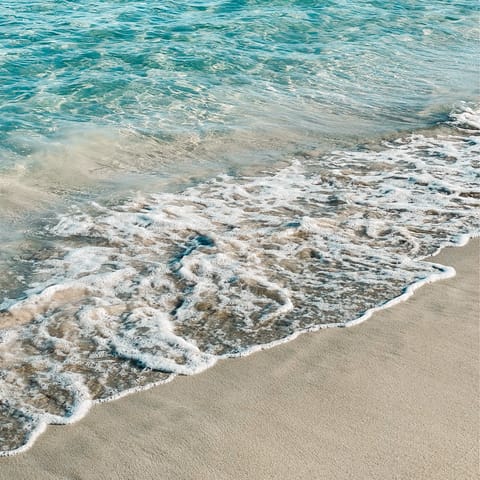 Drive just fifteen minutes to beautiful 6km-long white sands of Platja de Migjorn