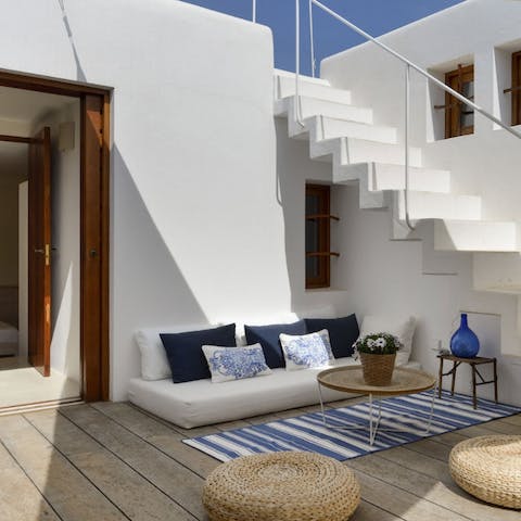 Find a private spot on one of the balconies
