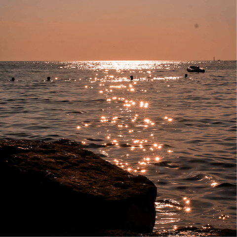 Watch the sunset from Spadici Materada Beach, a minute's walk away