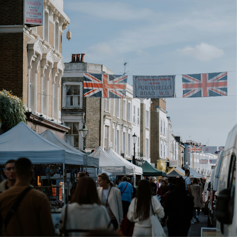 Shop for antiques at nearby Portobello Road Market