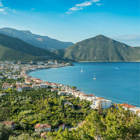 Visit the seaside town of Tyros, thirty minutes away by car