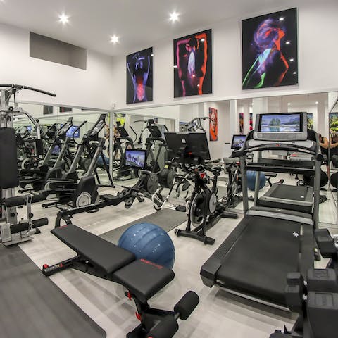 Work off that fifth cocktail in your own private gym