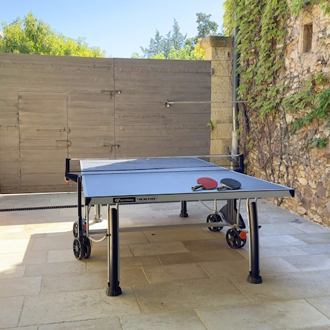 Enjoy some friendly competition with a game of table tennis