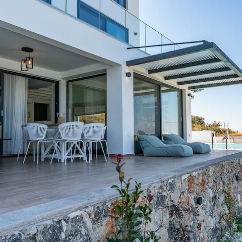 Fire up the barbecue and enjoy dinner out on the terrace