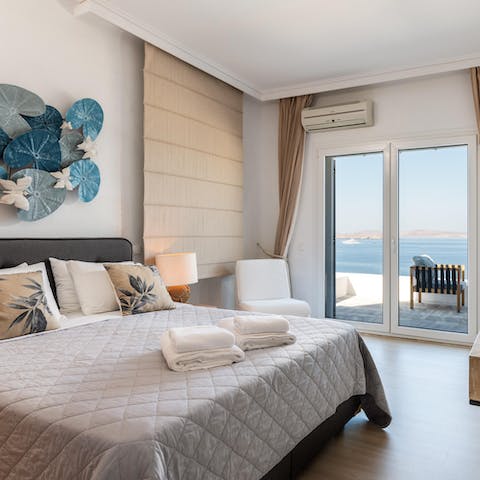 Wake up to jaw-dropping sea views every morning