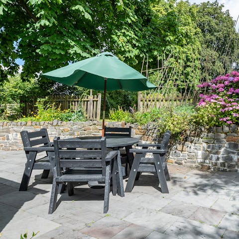 Step outside and enjoy the peace and stillness of the garden