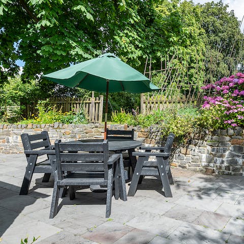 Step outside and enjoy the peace and stillness of the garden