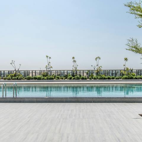 Enjoy a refreshing dip in the residents only pool