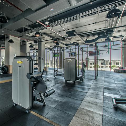 Get your sweat on, work out in the in the residents only gym