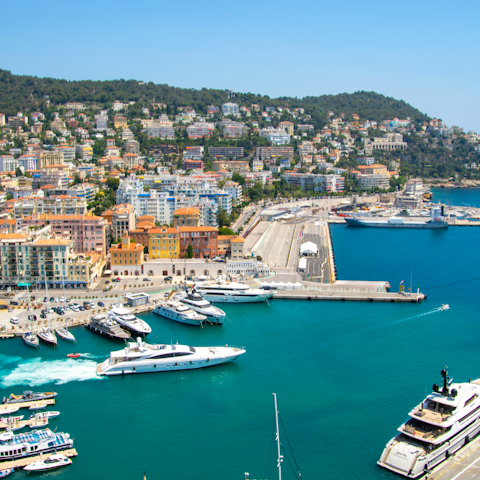 Take an easy day trip into Nice for markets, beach walks, and long lunches in the Old Town