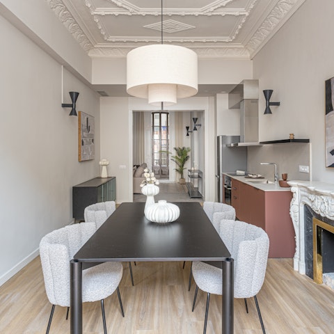 Tuck into tapas at the dining table