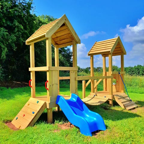 Keep the kiddies occupied at the playground in the garden