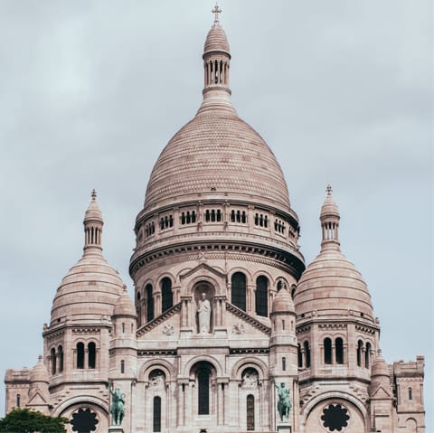 Scale the hills of Montmartre to the Sacré-Cœur, an eleven-minute walk