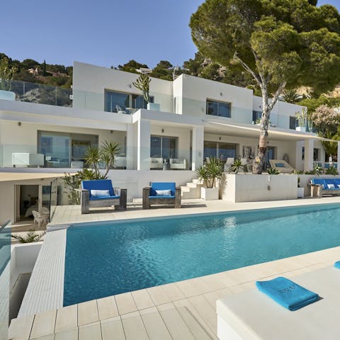 Cool off in the heat with a swim in the private pool