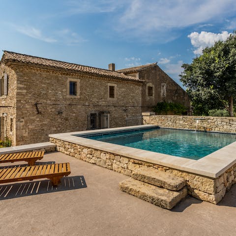 Cool off from the Provence sun in the private pool