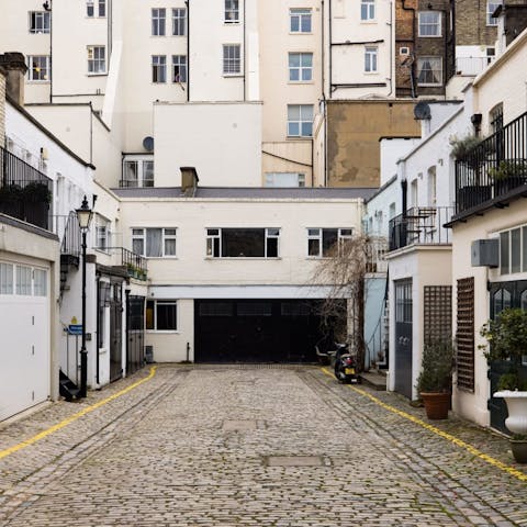 Stay down a private and quiet mews in South West London