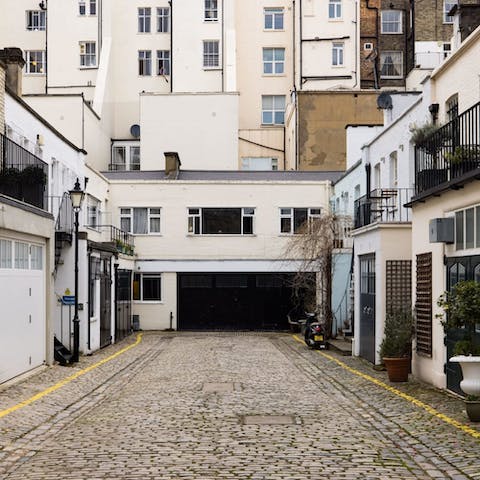 Stay down a private and quiet mews in South West London
