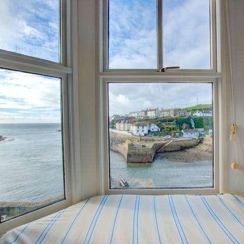 Sit in the bay window with a good book overlooking the waves