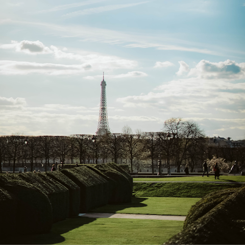 Visit the verdant Tuileries Garden – it’s within walking distance