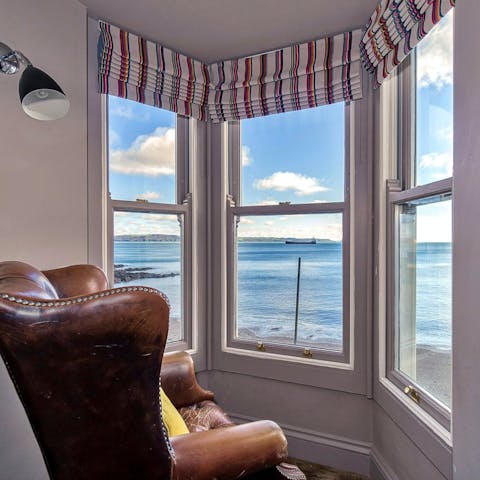 Gaze out at sea views from inside the home