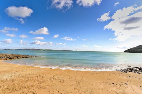 Enjoy paddling in the sea at the beautiful Kingsand beach