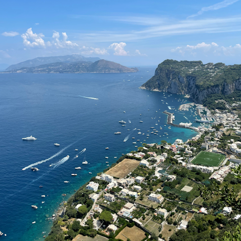 Stroll four minutes to the heart of Anacapri
