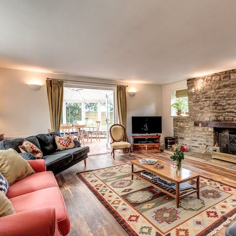 Hunker down beside the fire for cosy film nights – there’s room for you all